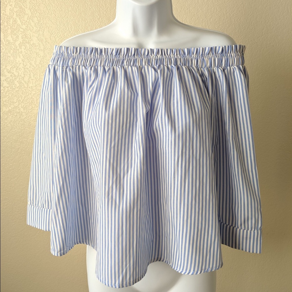 Forever21 Off-The-Shoulder Striped Top
